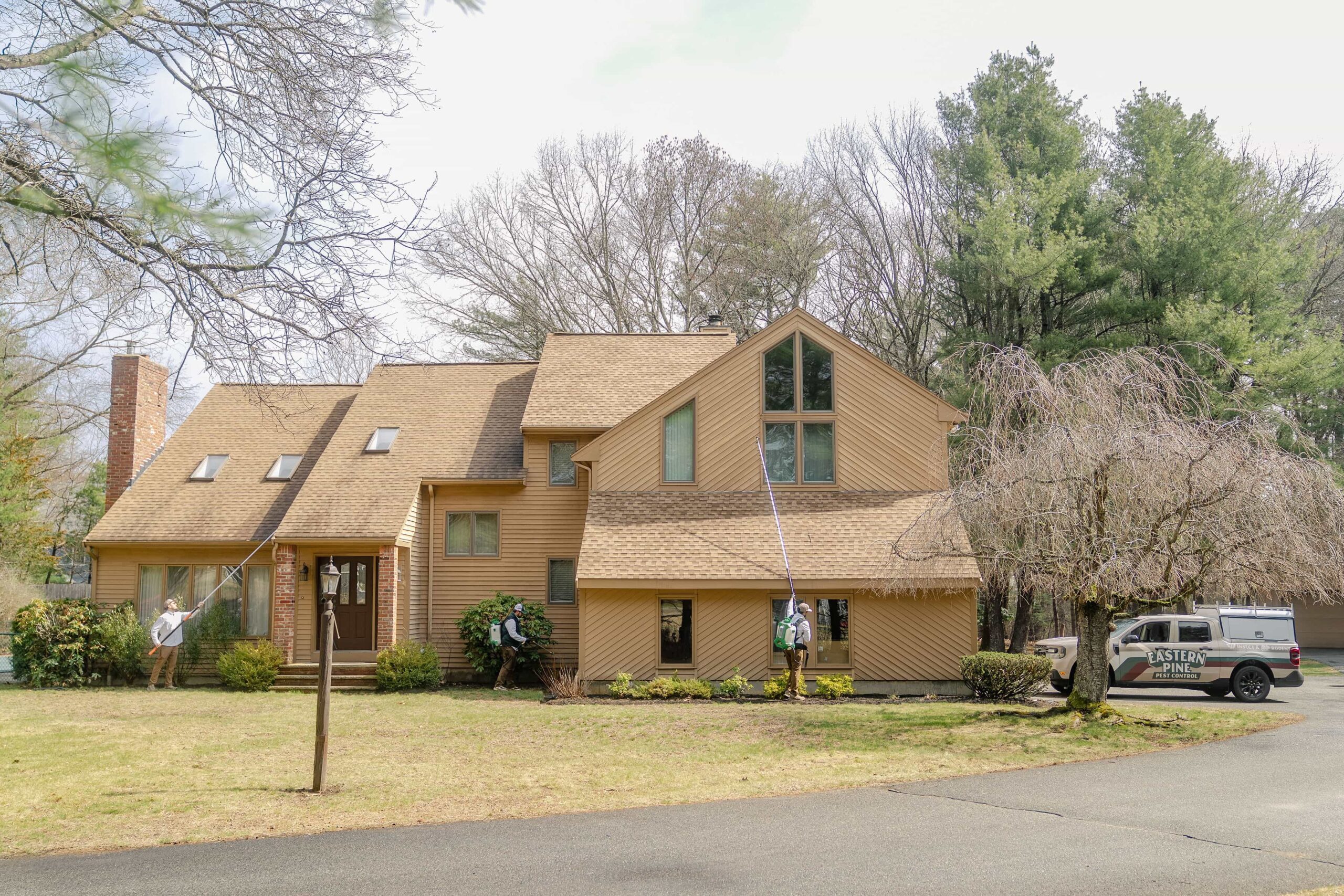 Eastern Pine Pest Control servicing a home Eastern Pine Pest Control servicing a home